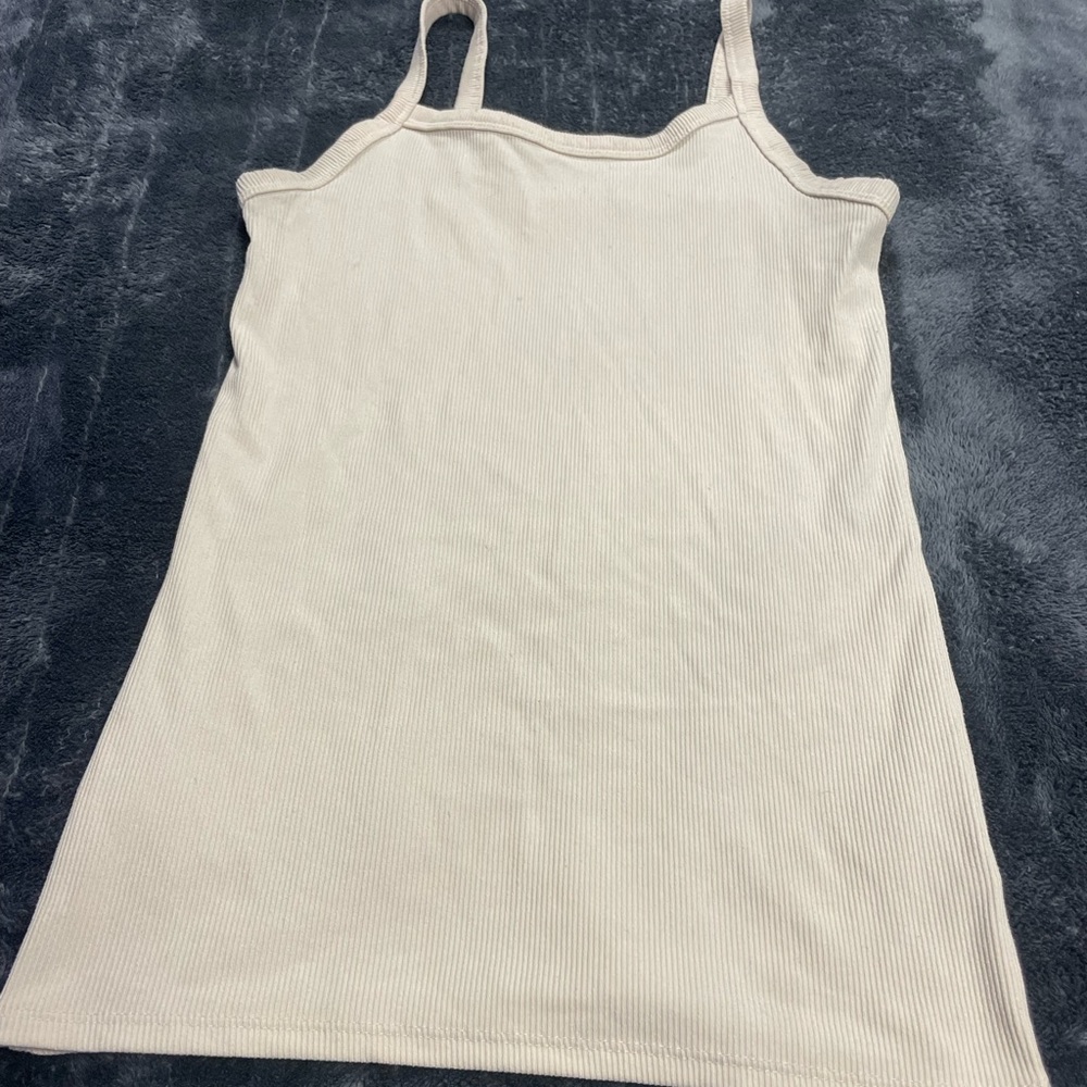 cream color tank top